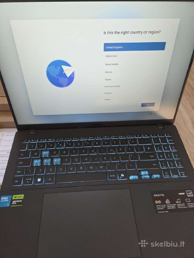 Asus V16 16in i5 16gb 1tb Rtx5050 kompiuteris - nuotraukos Nr. 9