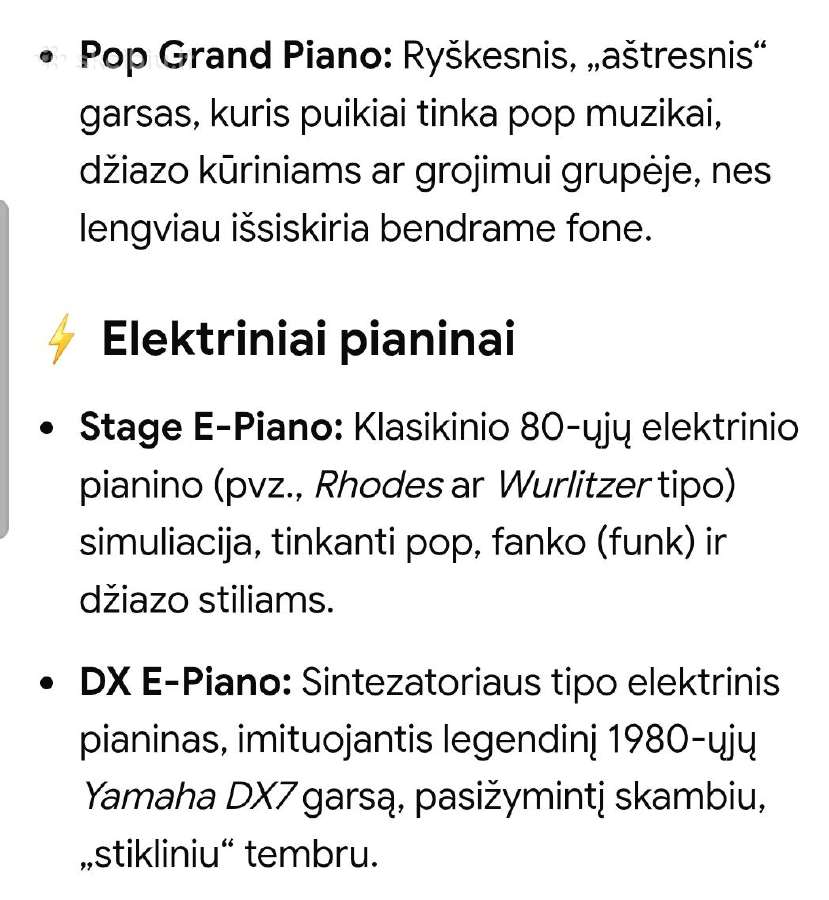 Labai kokybiškas Yamaha Arius Ydp-164 - nuotraukos Nr. 15