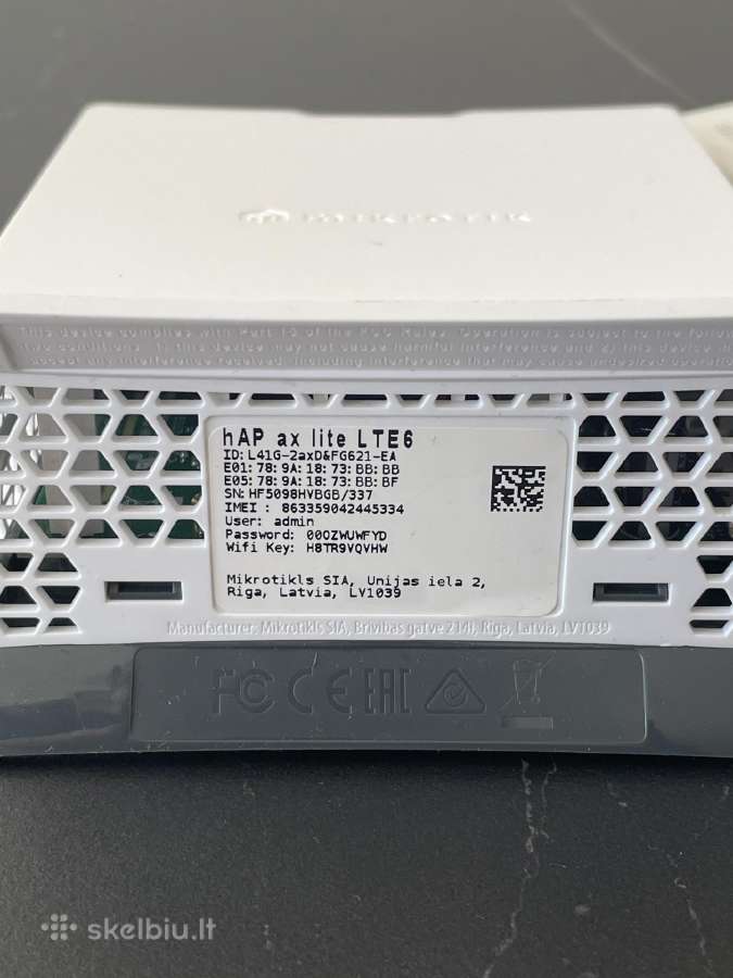 Mikrotik hap ax lite Lte6 - nuotraukos Nr. 3