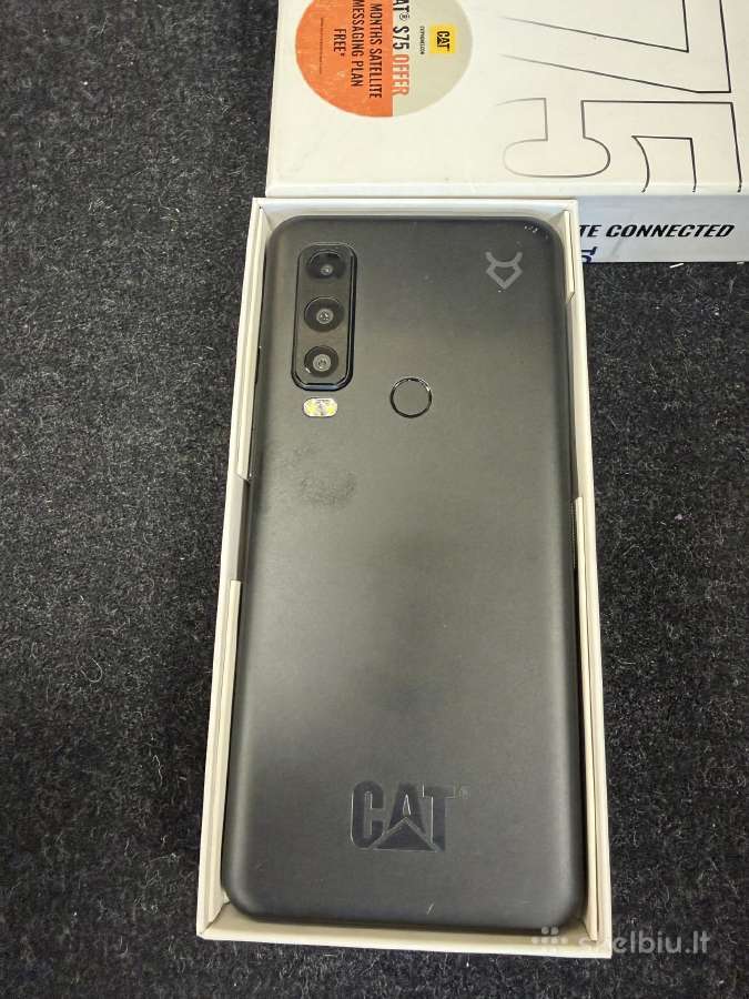Cat S75 su pilnu komlektu,idealus stovis - nuotraukos Nr. 2