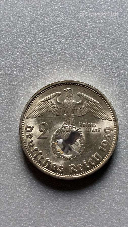 1939m. 2 reichsmarkės - nuotraukos Nr. 2