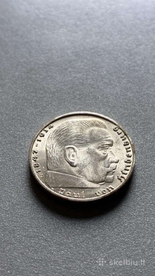 1939m. 2 reichsmarkės - nuotraukos Nr. 3