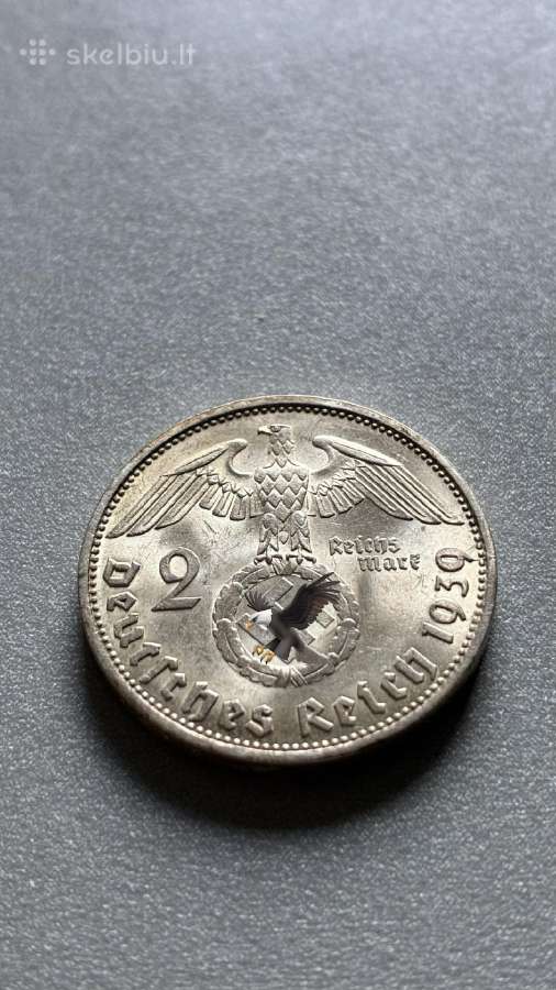 1939m. 2 reichsmarkės - nuotraukos Nr. 4