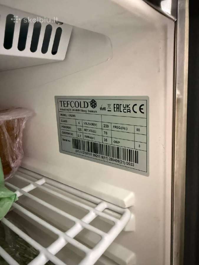 Profesionalus Tefcold Ur200s šaldytuvas / pobarini - nuotraukos Nr. 2