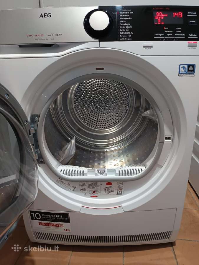 Aeg 9000series 8 kg A+++ su garantija - nuotraukos Nr. 4
