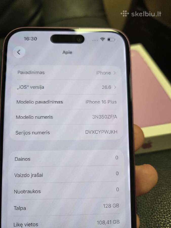 iPhone 16 Plus garantija - nuotraukos Nr. 8