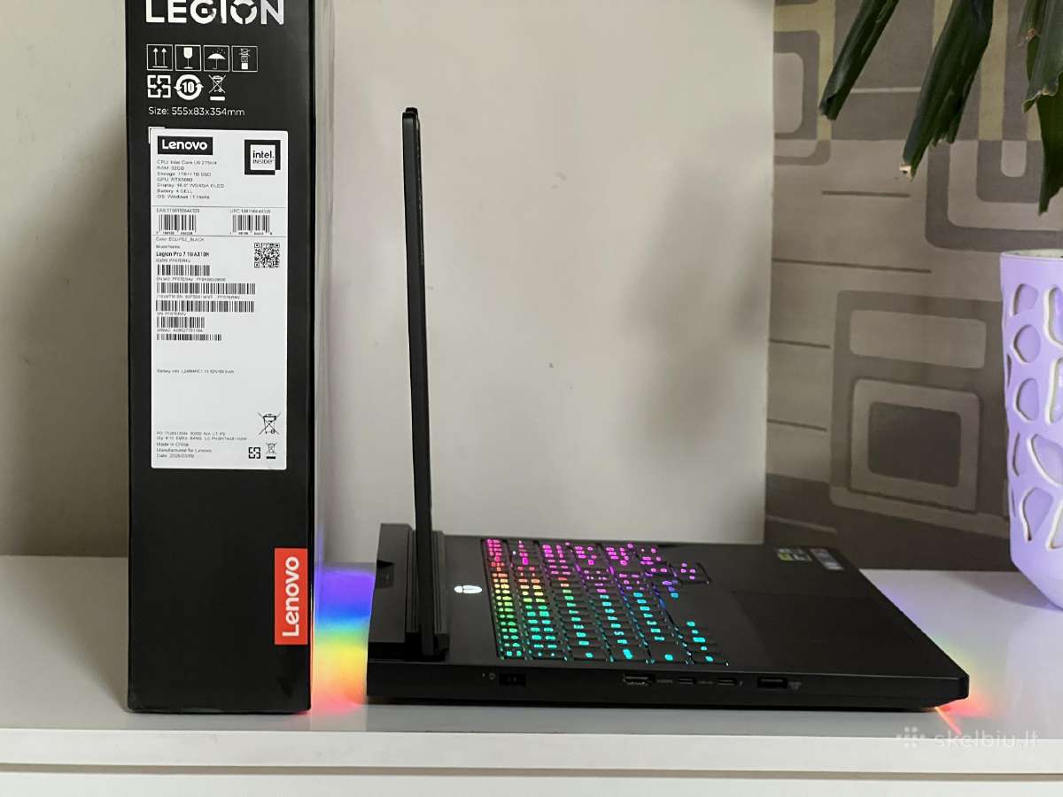 Parduodamas Naujas Legion 7 su Rtx 5080, 32gb/2tb. - nuotraukos Nr. 5