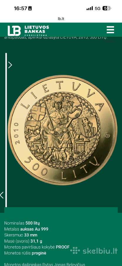 Brangiai Perku Lietuvos Progines Monetas - nuotraukos Nr. 3