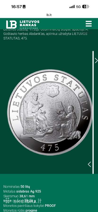 Brangiai Perku Lietuvos Progines Monetas - nuotraukos Nr. 4