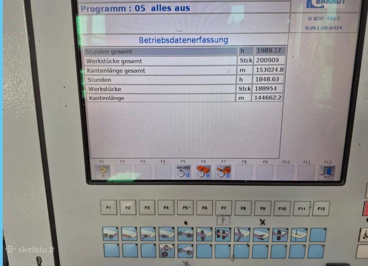 Briaunų laminavimo staklės Brandt Kdf430 - nuotraukos Nr. 2