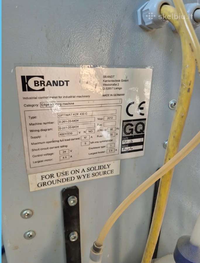 Briaunų laminavimo staklės Brandt Kdf430 - nuotraukos Nr. 6