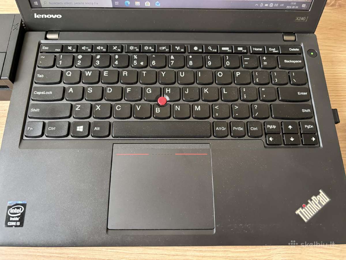 Lenovo Thinkpad x240 su dock station ir pele - nuotraukos Nr. 2