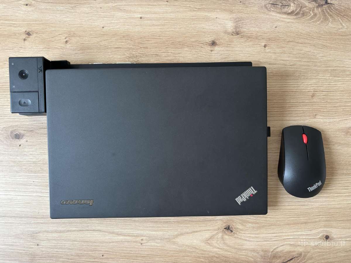 Lenovo Thinkpad x240 su dock station ir pele - nuotraukos Nr. 3