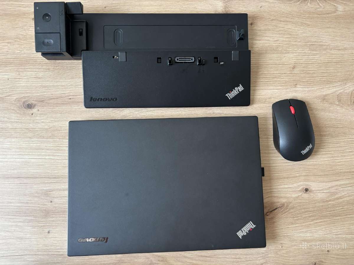 Lenovo Thinkpad x240 su dock station ir pele - nuotraukos Nr. 4