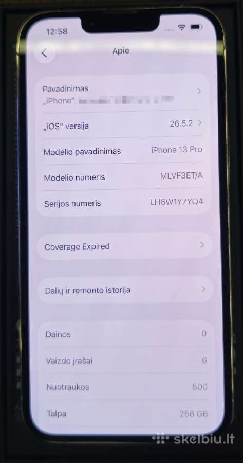 iPhone 13 Pro, Silver, 256gb - nuotraukos Nr. 9
