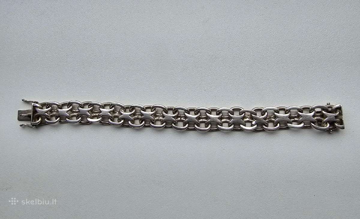 Švediška 1950 Victor Janson sidabro apyranke - nuotraukos Nr. 5