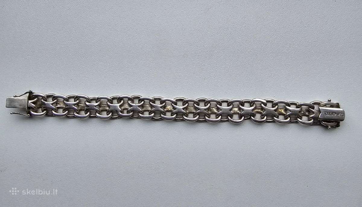 Švediška 1950 Victor Janson sidabro apyranke - nuotraukos Nr. 6