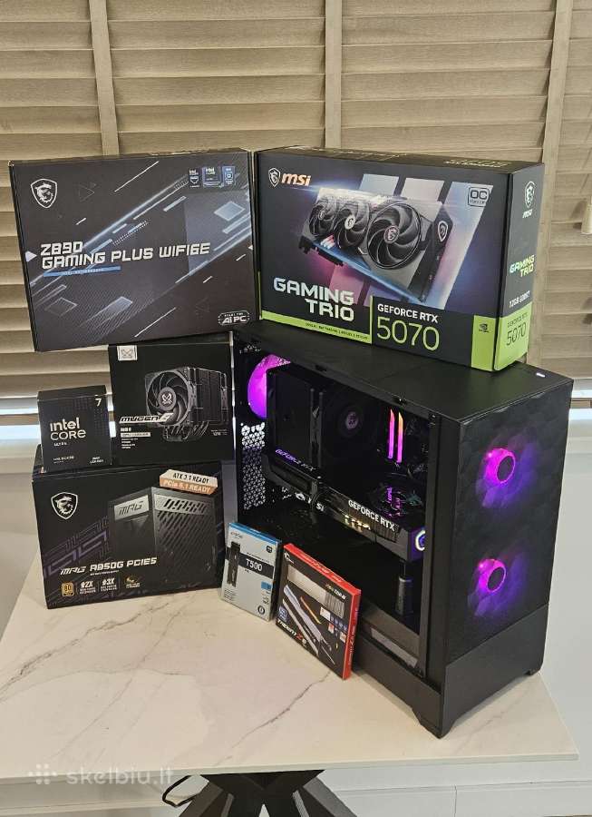 Kompiuteris: Rtx 5070 12gb / Intel 265k / RAM 32gb - nuotraukos Nr. 2