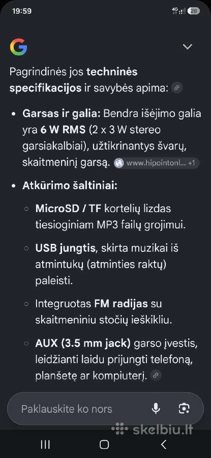 Garso kolonėlė - nuotraukos Nr. 3