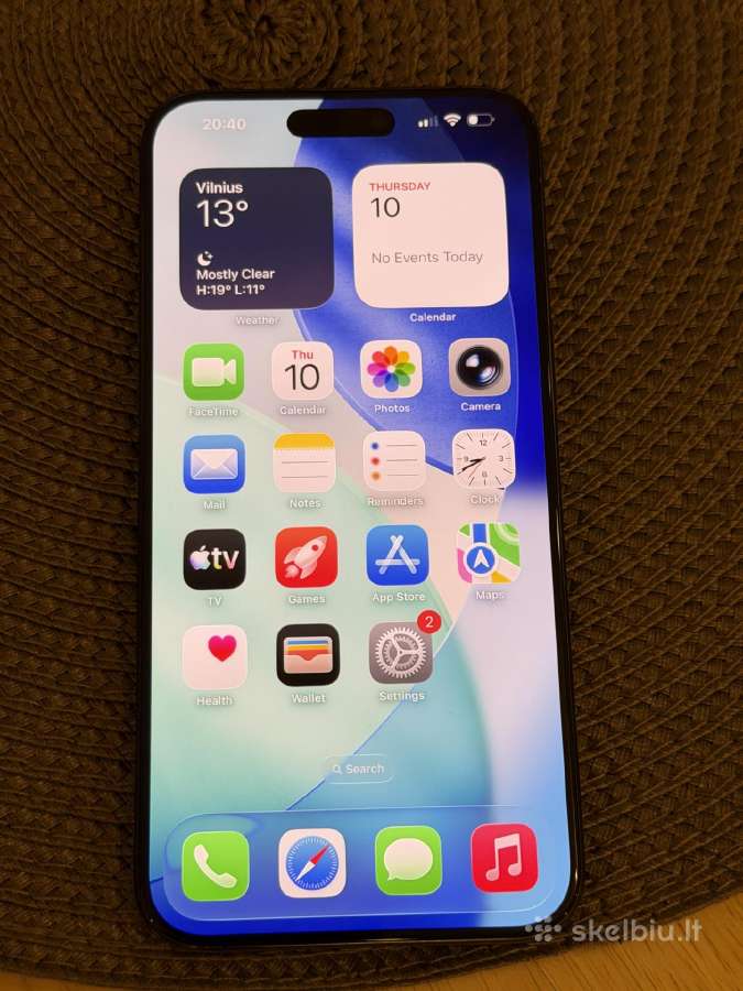iPhone 15 pro max 100% 256gb atnaujintas - nuotraukos Nr. 3