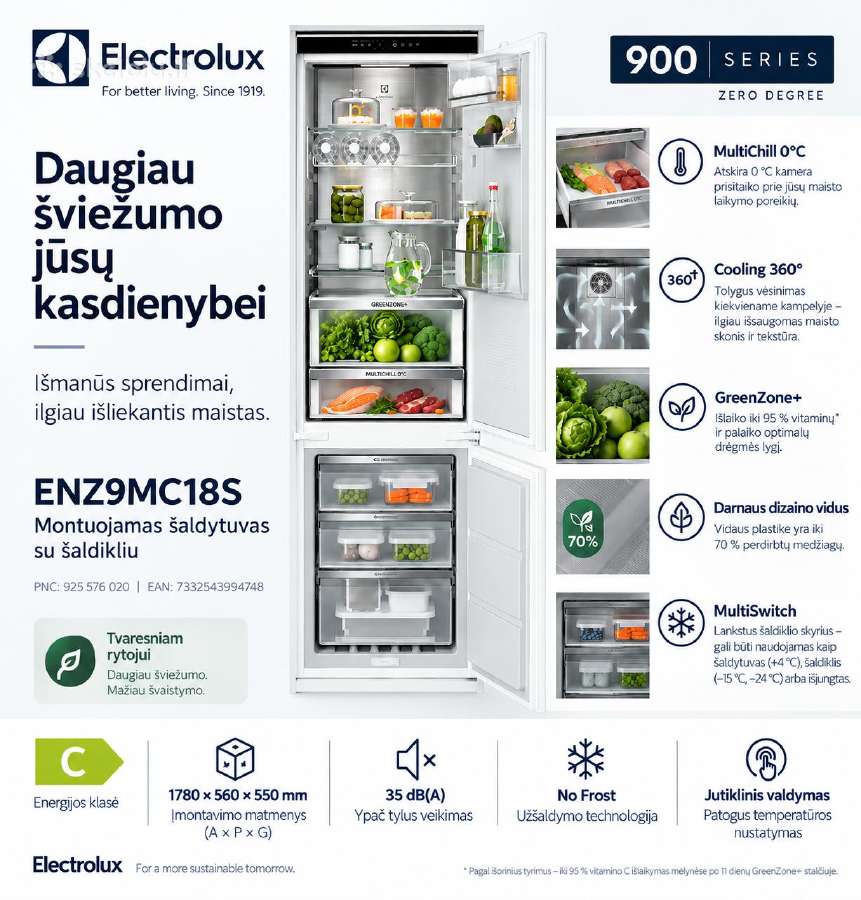 Aeg/electrolux įmontuojami šaldytuvai - nuotraukos Nr. 2