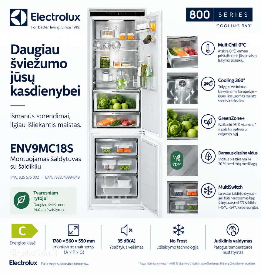 Aeg/electrolux įmontuojami šaldytuvai - nuotraukos Nr. 3