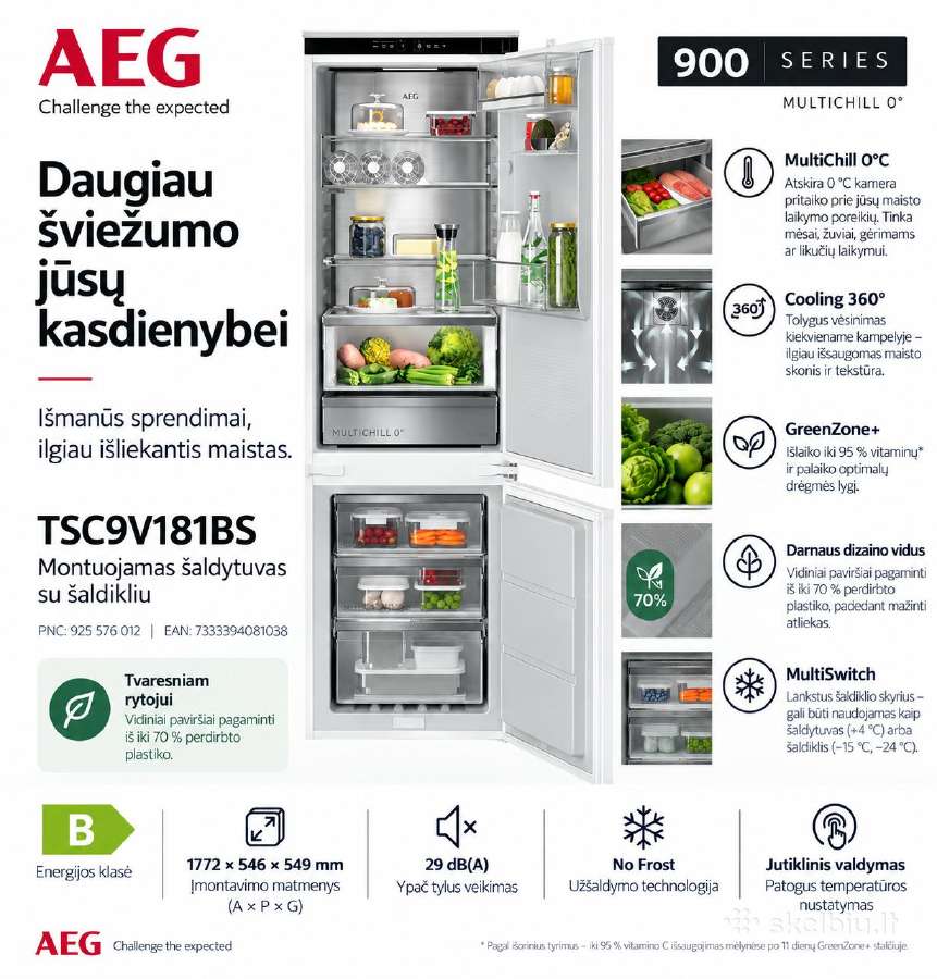 Aeg/electrolux įmontuojami šaldytuvai - nuotraukos Nr. 4