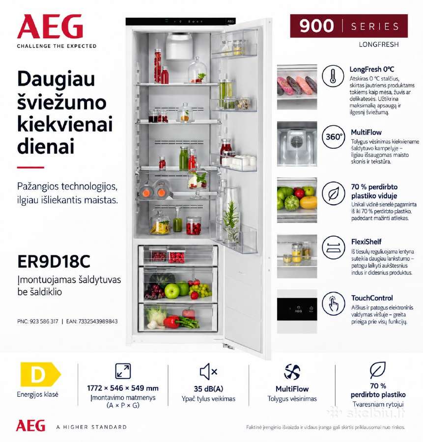 Aeg/electrolux įmontuojami šaldytuvai - nuotraukos Nr. 6