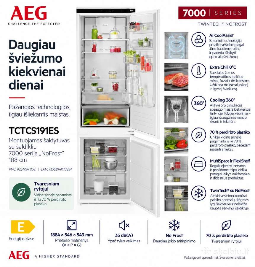 Aeg/electrolux įmontuojami šaldytuvai - nuotraukos Nr. 7