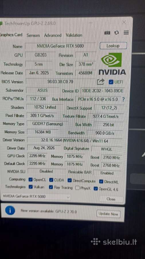Rtx 5080 Rog Astral naudota - nuotraukos Nr. 7