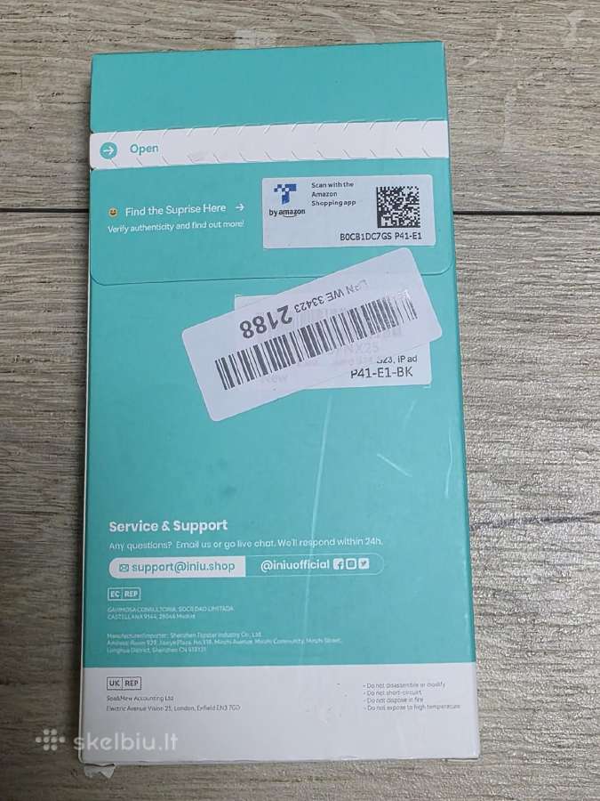 Power Bank Iniu 10000mah 22.5w greitas krovimas - nuotraukos Nr. 7