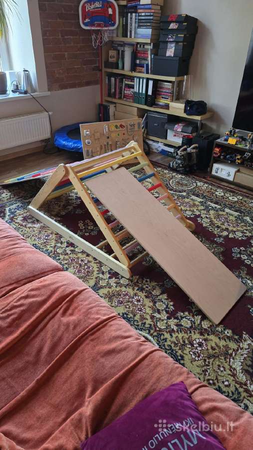 Montessori Pikler laipynė su čiuožykla – ideali - nuotraukos Nr. 2