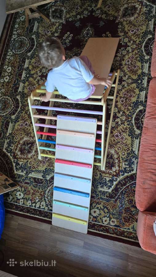Montessori Pikler laipynė su čiuožykla – ideali - nuotraukos Nr. 8