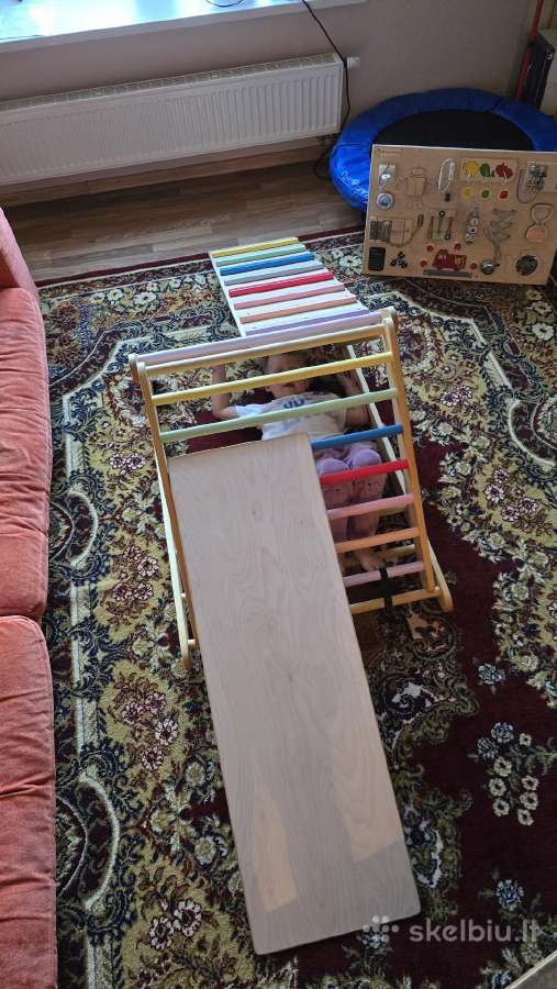 Montessori Pikler laipynė su čiuožykla – ideali - nuotraukos Nr. 11