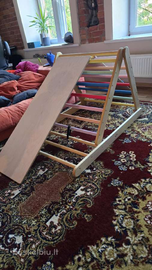 Montessori Pikler laipynė su čiuožykla – ideali - nuotraukos Nr. 13