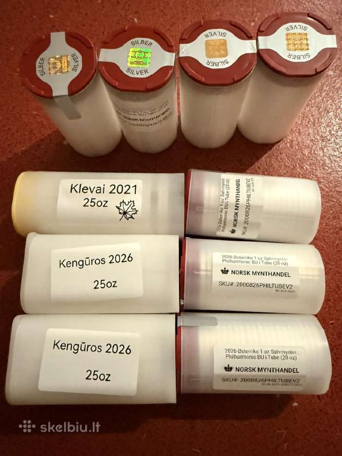 Investicinės sidabrinės monetos - nuotraukos Nr. 2