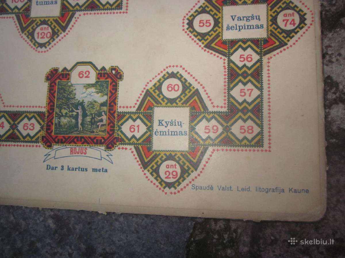 Senoviniai tarpukario lietuviški stalo žaidimai - nuotraukos Nr. 6