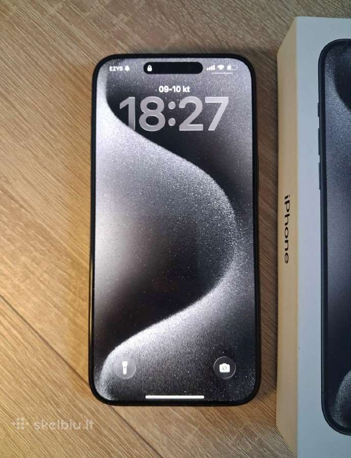 iPhone 15 Pro Max 512gb Black Titanium. - nuotraukos Nr. 2