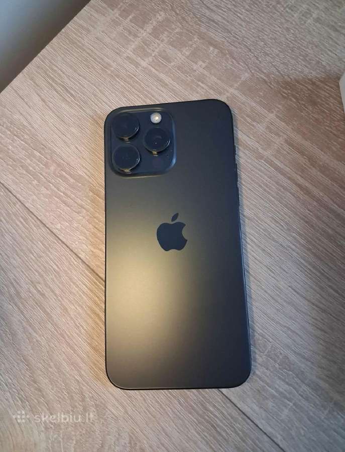 iPhone 15 Pro Max 512gb Black Titanium. - nuotraukos Nr. 3