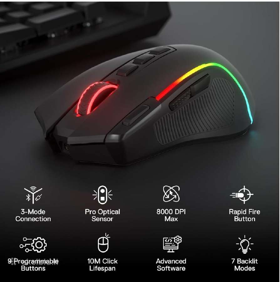 Belaidė pelė Redragon Pro - nuotraukos Nr. 2