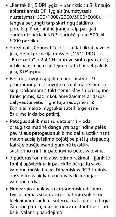 Belaidė pelė Redragon Pro - nuotraukos Nr. 4