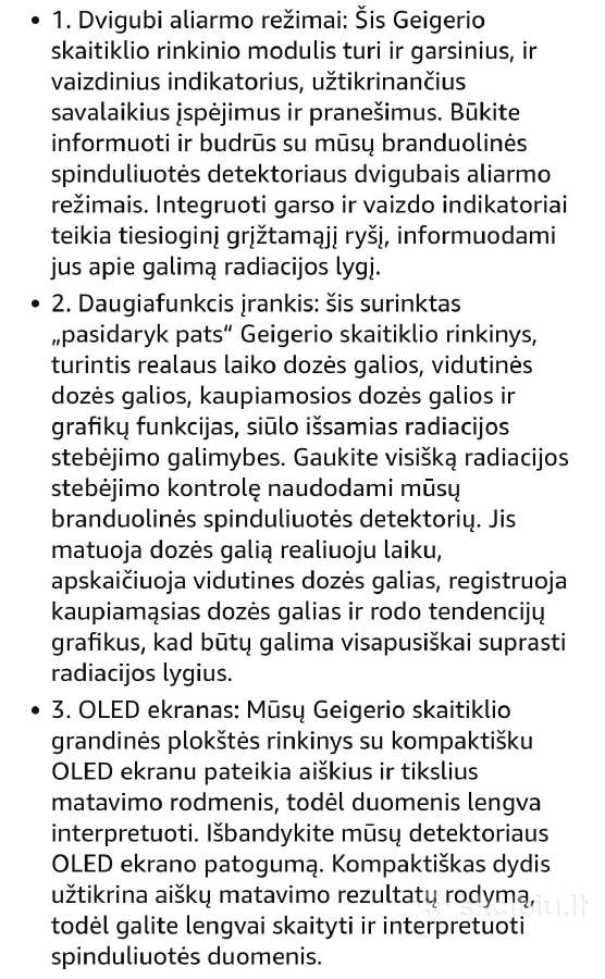 Geigerio skaitiklio rinkinio modulis(gr-60) - nuotraukos Nr. 4