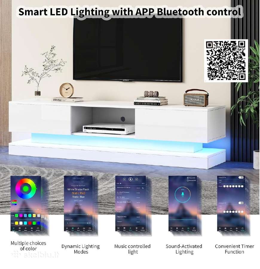 LED televizoriaus spintelė,staliukas - nuotraukos Nr. 3