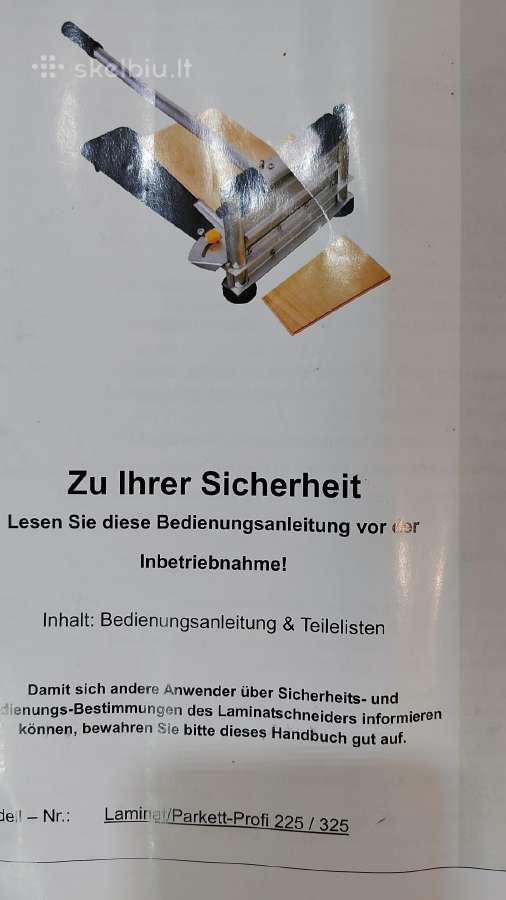 Laminato pjaustymo staklės, giljotina - nuotraukos Nr. 3