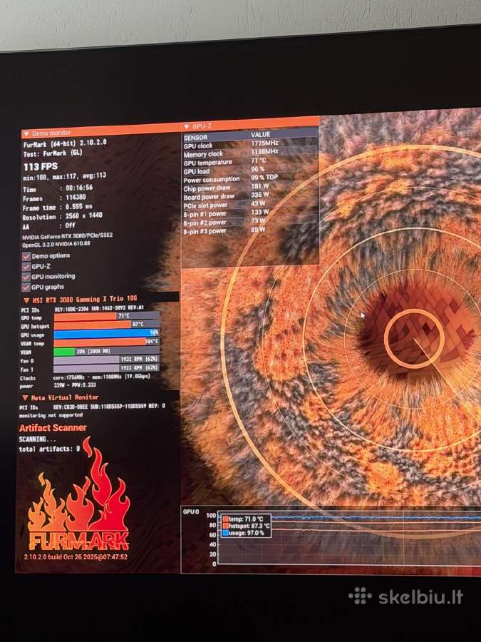 Msi rtx 3080 gaming x trio - nuotraukos Nr. 2