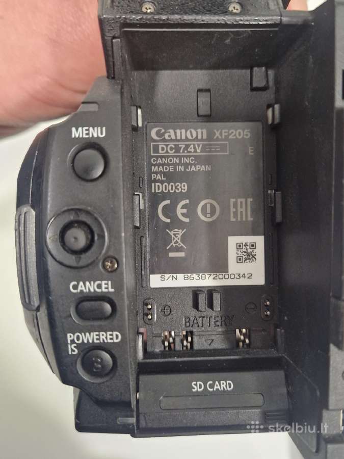 Profesionali vaizdo kamera Canon Xf20 - nuotraukos Nr. 4