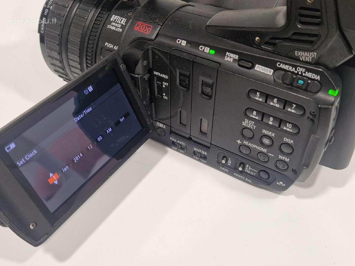 Profesionali vaizdo kamera Canon Xf20 - nuotraukos Nr. 5