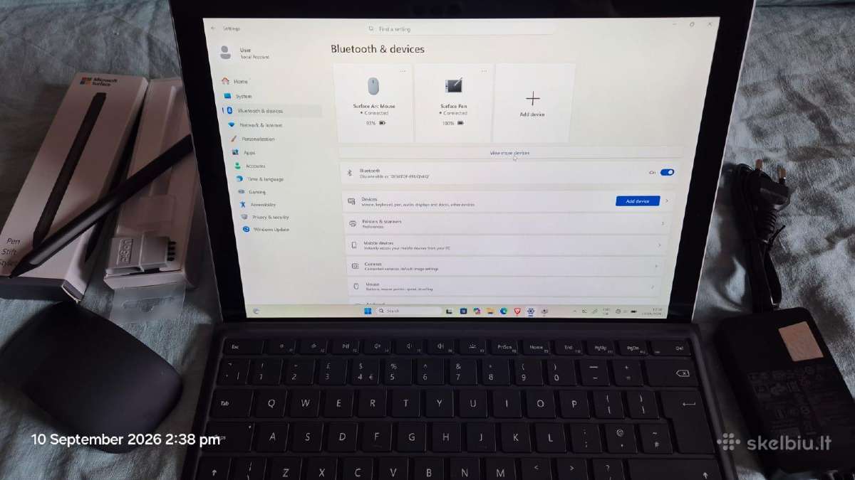 Microsoft Surface Pro 7+ 11gen 8gb 256gb Pen Mouse - nuotraukos Nr. 6