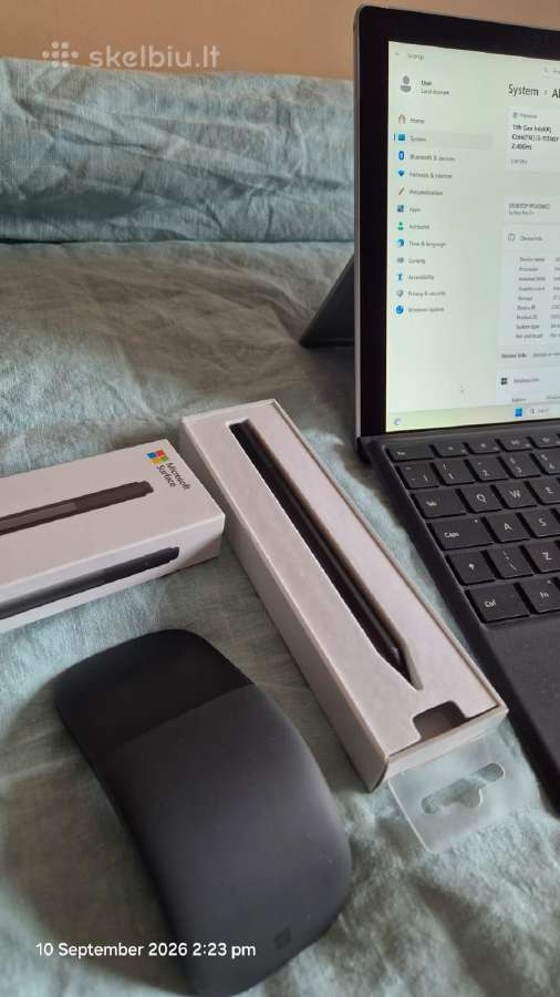 Microsoft Surface Pro 7+ 11gen 8gb 256gb Pen Mouse - nuotraukos Nr. 10