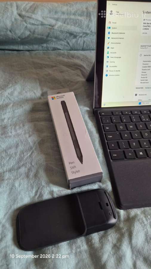 Microsoft Surface Pro 7+ 11gen 8gb 256gb Pen Mouse - nuotraukos Nr. 13
